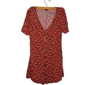 Wild Fable Cottagecore Floral Button Front Shirt Dress